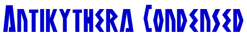 Antikythera Condensed 字体